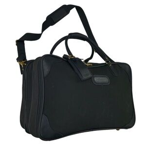 Coach Boston Vintage 1995 Black Triple Level Carryall Suitcase Made in the USA!